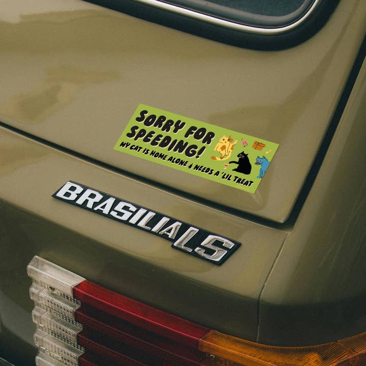 Betiobca – wholesale Sticker – Bumper Sticker – Speeding Cat2