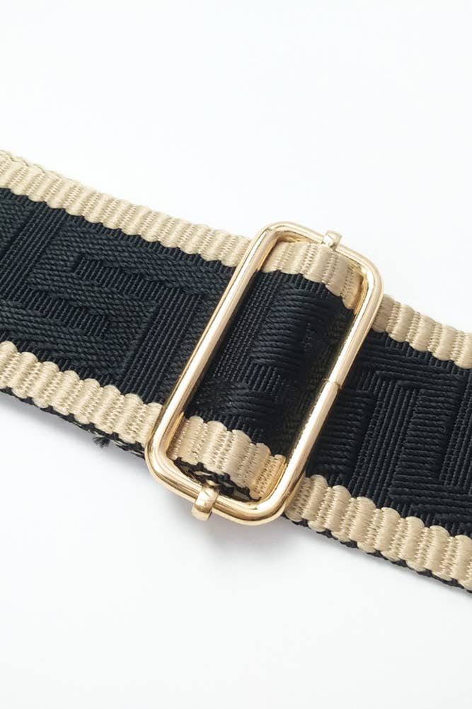 Hana - Vente Sangle pour sac – femme - Sangle pour sac à motif géométrique14