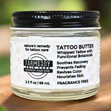 Tatueringsvård Vispad Talgsalva | Doftfri för wholesale av Farmbody Skin Care