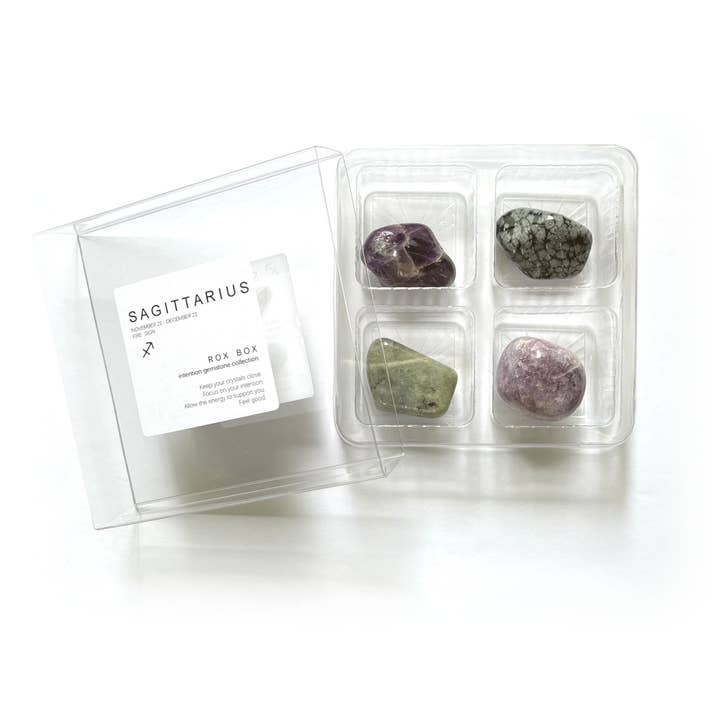 Crystal Grids - Vendita all'ingrosso Pietra/cristallo spirituale - Sagittarius Zodiac - Jumbo - Set regalo con cristalli e pietre5