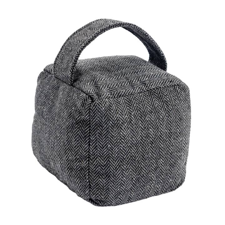 Rinkit Pty Ltd - Wholesale Door stop - Nicola Spring Fabric Door Stop - Grey Cube3