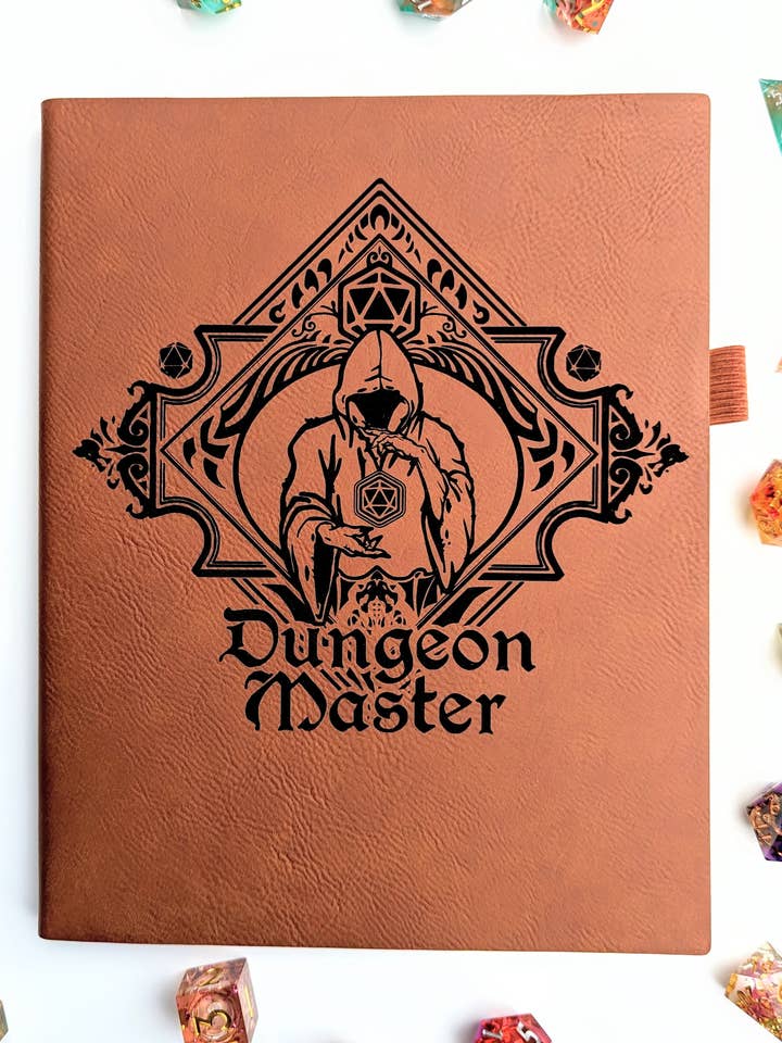 The Fate Twister - Vegan Leather D&D Campaign Journal for wholesale by Emberglow Gaming
