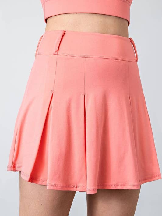 S1570PL37 Plus Size Butter Soft Pleat Golf Skort for wholesale by Sunday Morning