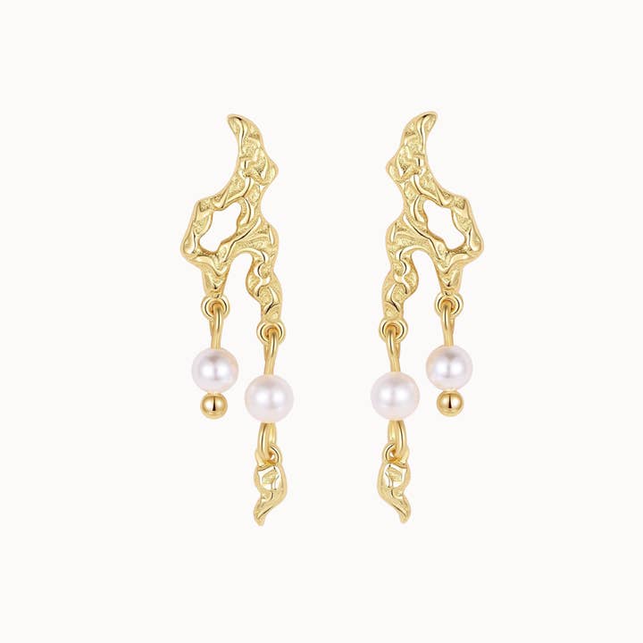 Nava Copenhagen - Wholesale Dangle Earrings - Pavati Earrings - Gold Plated0