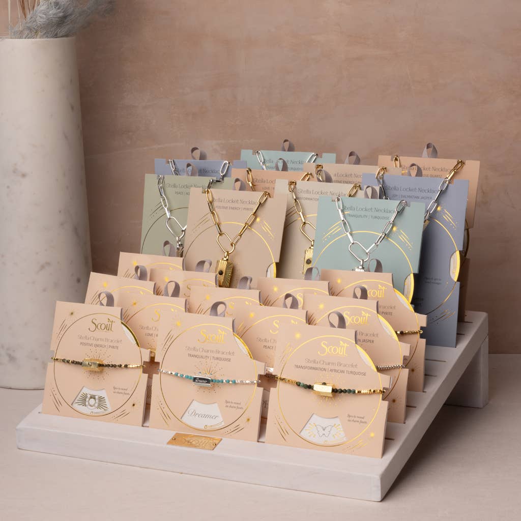 Scout Curated Wears - Wholesale Pendant/Charm Necklace - Stella Locket Necklace - Love/Rose Quartz/Gold7