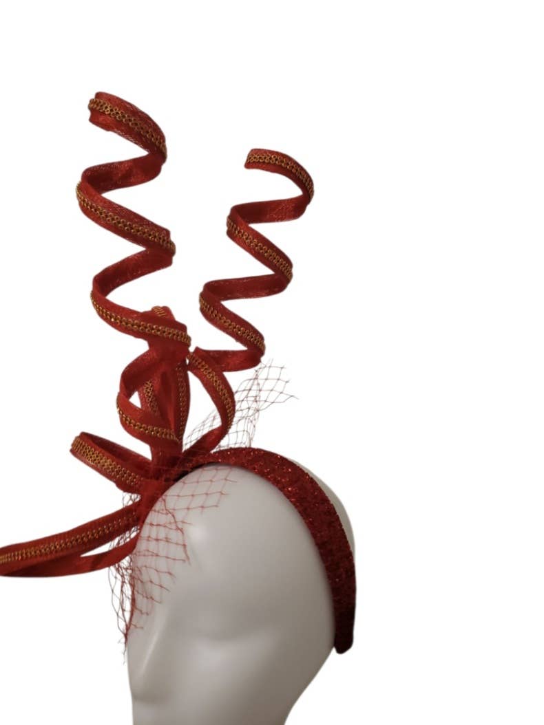 Rehoboth Hats - Wholesale Fascinator Hat - Women's - The Derby Charm Twist Sinamay fascinator7