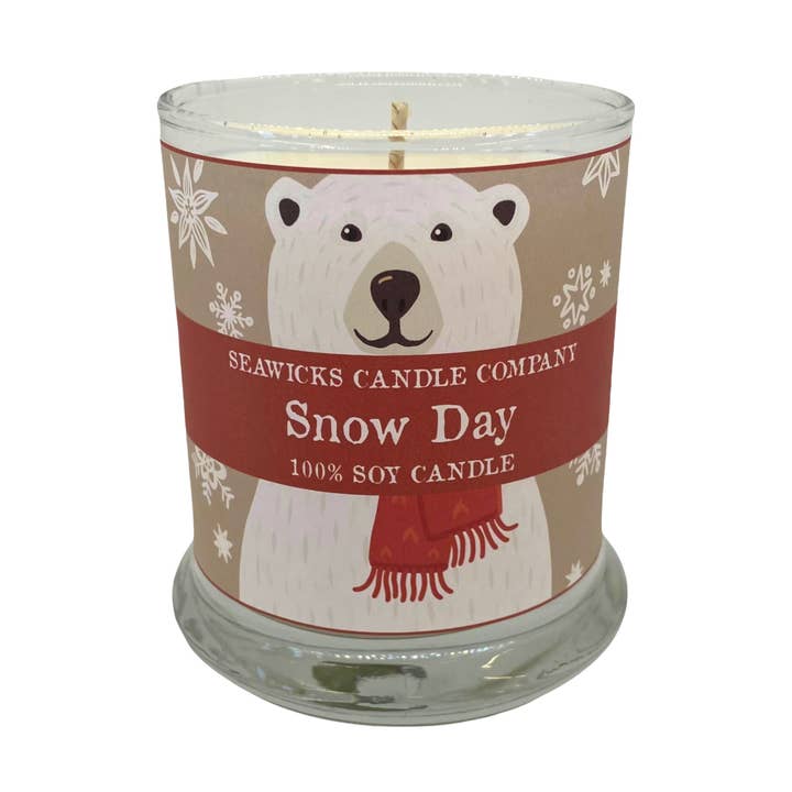 Snow Day 100% Soy Candle for wholesale by Seawicks Candle Company