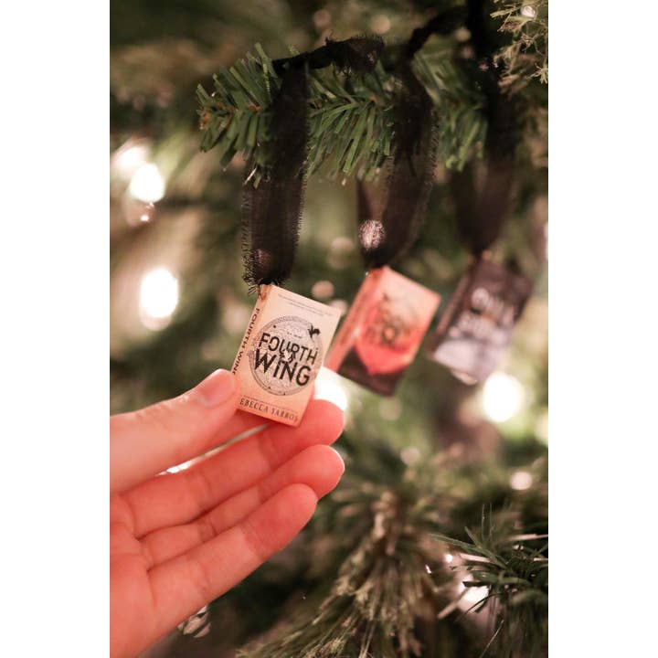 The Sticker Shop - Wholesale Ornament - Fourth Wing Mini Book Ornaments