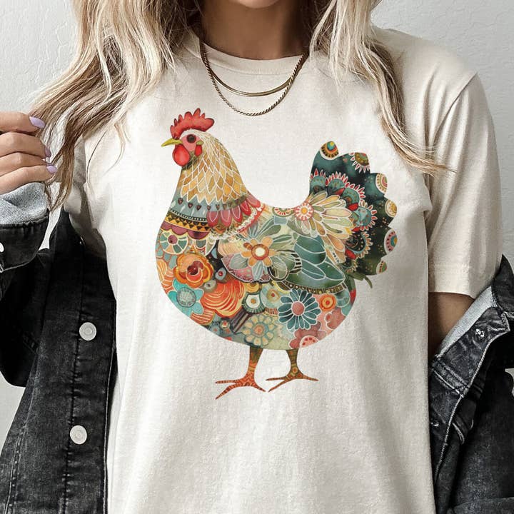 Camiseta gráfica vaquera de granja colorida de pollos. y otras tendencias de Resultados para vendedores pollo al por mayor. Devoluciones gratuitas y condiciones de pago a 60 días en Faire en Faire.
