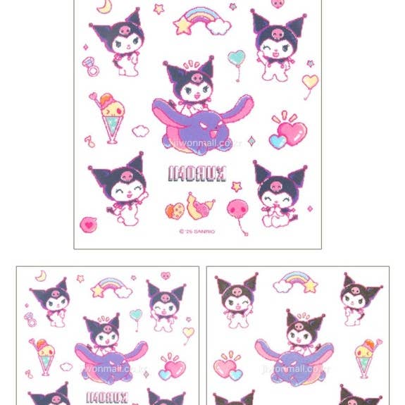 K-Wonderland - Wholesale Sticker - Sanrio Die-Cut Tattoo Stickers – Assorted Characters12