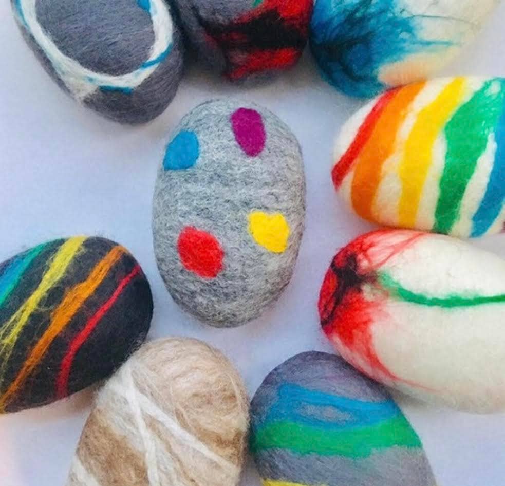 Lucy Antwis - Wholesale Bar Soap - Felted patterned soaps2