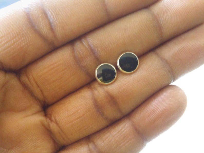 Holey Moley Accessories - Vente Clous d'oreille - Petits clous noirs et argentés3