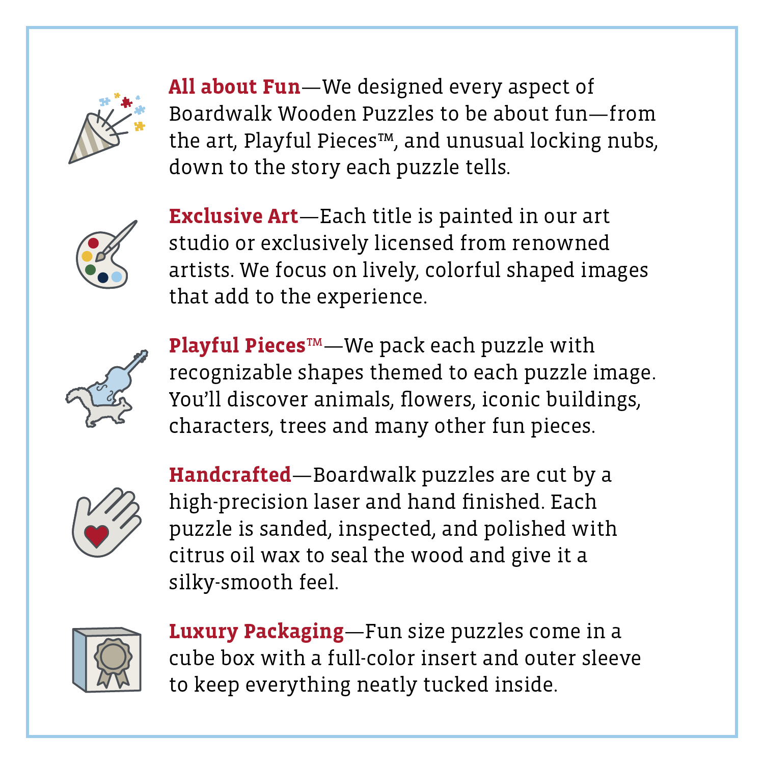 Boardwalk Puzzle Company - Vente Puzzle – adulte - Goin' Surfin' - Fun Size8