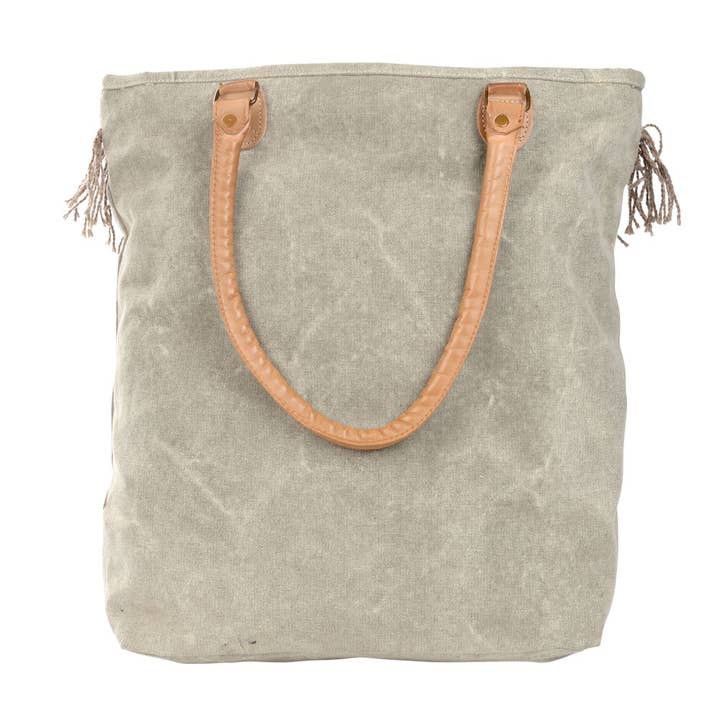 Clea Ray Canvas Bags & Clothing – Sacola - Mulher por atacado – Bolsa de motocicleta ocidental WMCC com estrela de couro3