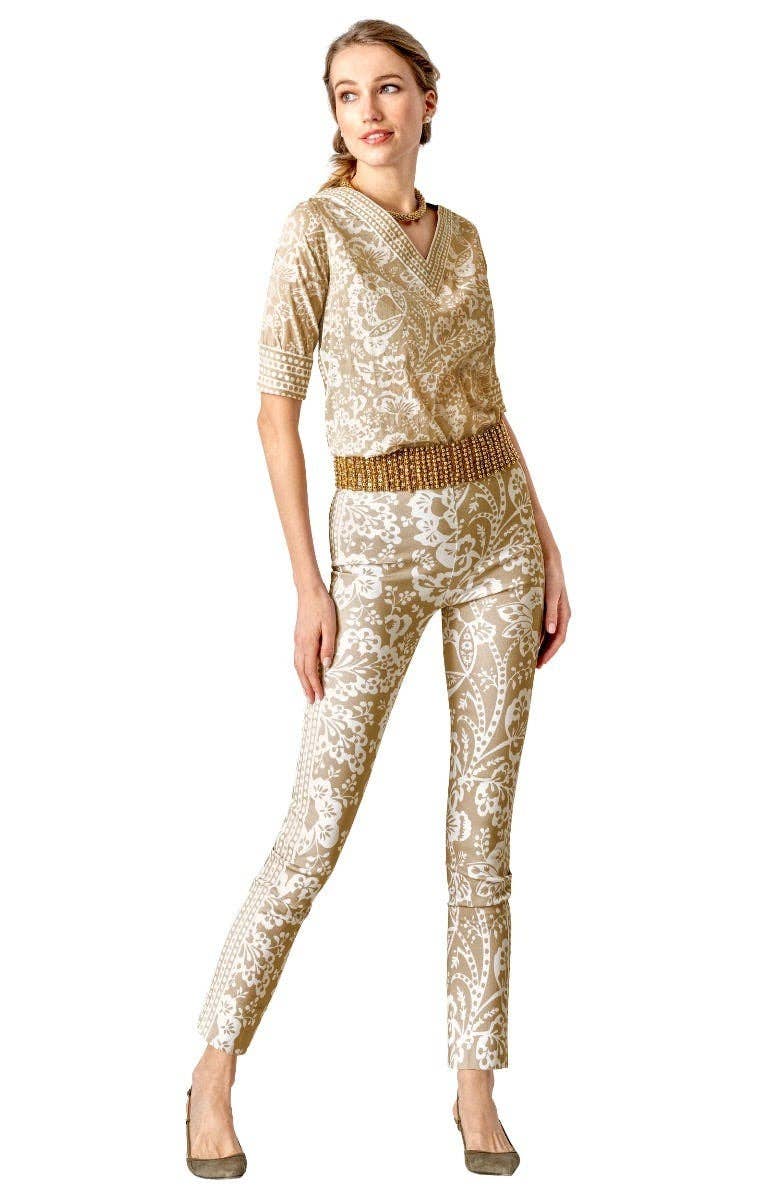 Gretchen Scott LLC - Wholesale Blouse - Women's - Let It Flow Top - Flora14