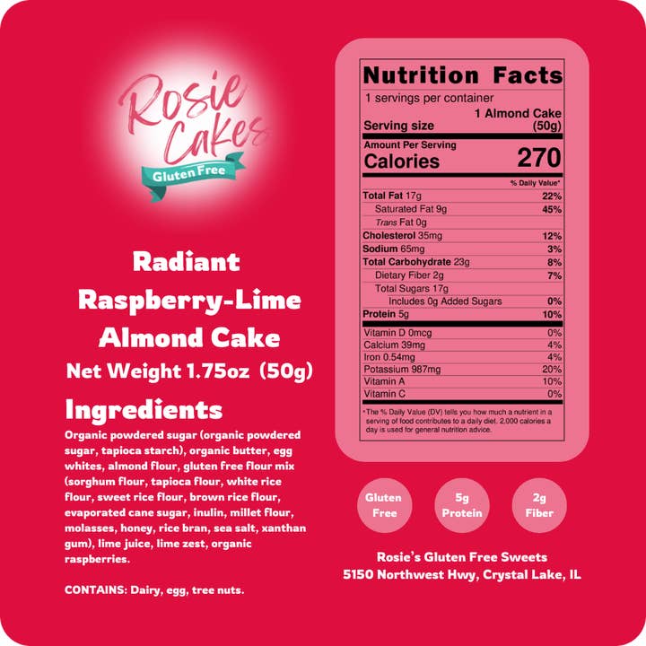Rosie Cakes – Engroshandel Kage – Glutenfri mandelkage udvalgspakke