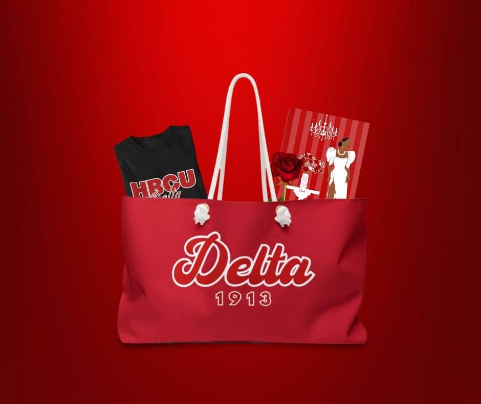 OFC Tees & Gifts - Wholesale Weekender Bag - Women's - Delta Sigma Theta Sorority Inspired Custom Weekender Bag