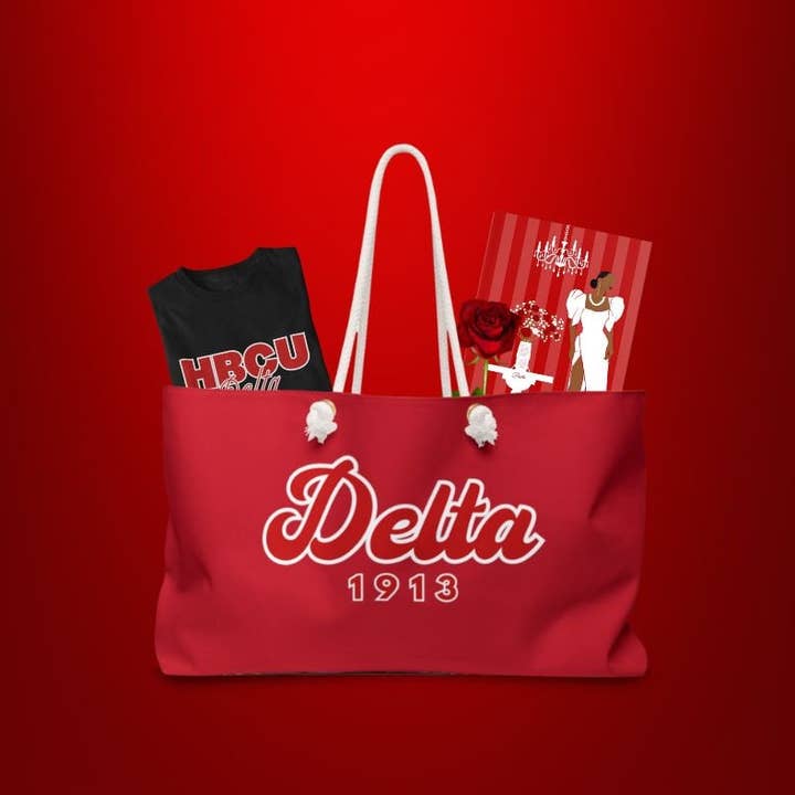 Olayinka Fab Collection - Wholesale Weekender Bag - Women's - Delta Sigma Theta Sorority Inspired Custom Weekender Bag