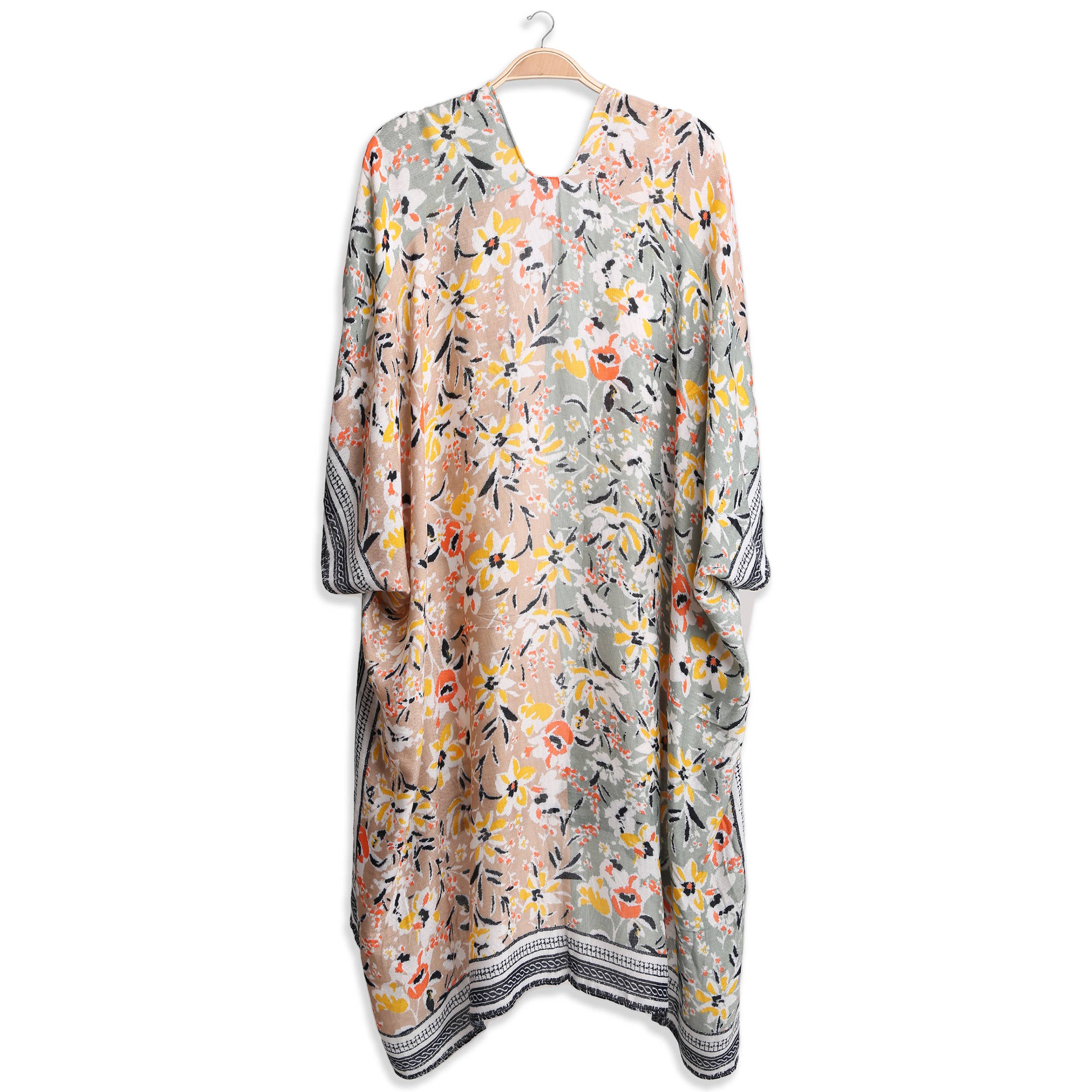 Hana - Vente Kimono – femme - Kimono d'été à imprimé floral multicolore5