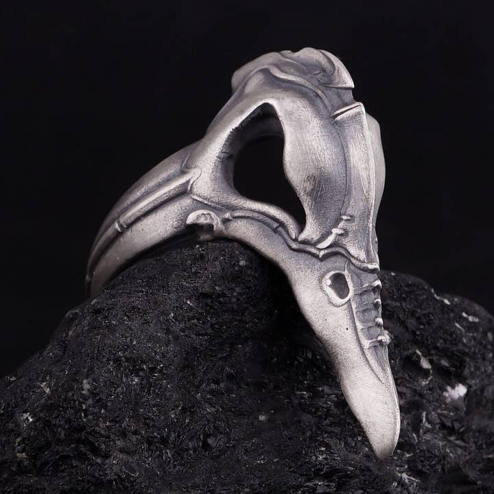 Plague Doctor Ring Sterling Silver for wholesale by Espada Silver