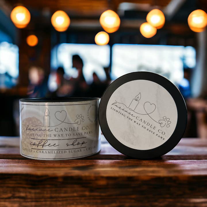 Coffee Shop Small Candle for wholesale by Furever Candle Co.