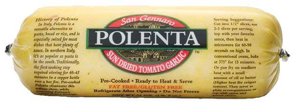 Hudson Meat Company - Wholesale Shelf Stable Prepared Meal - POLENTA ROLLS/SD TOMATO    -    SAN GENNARO0