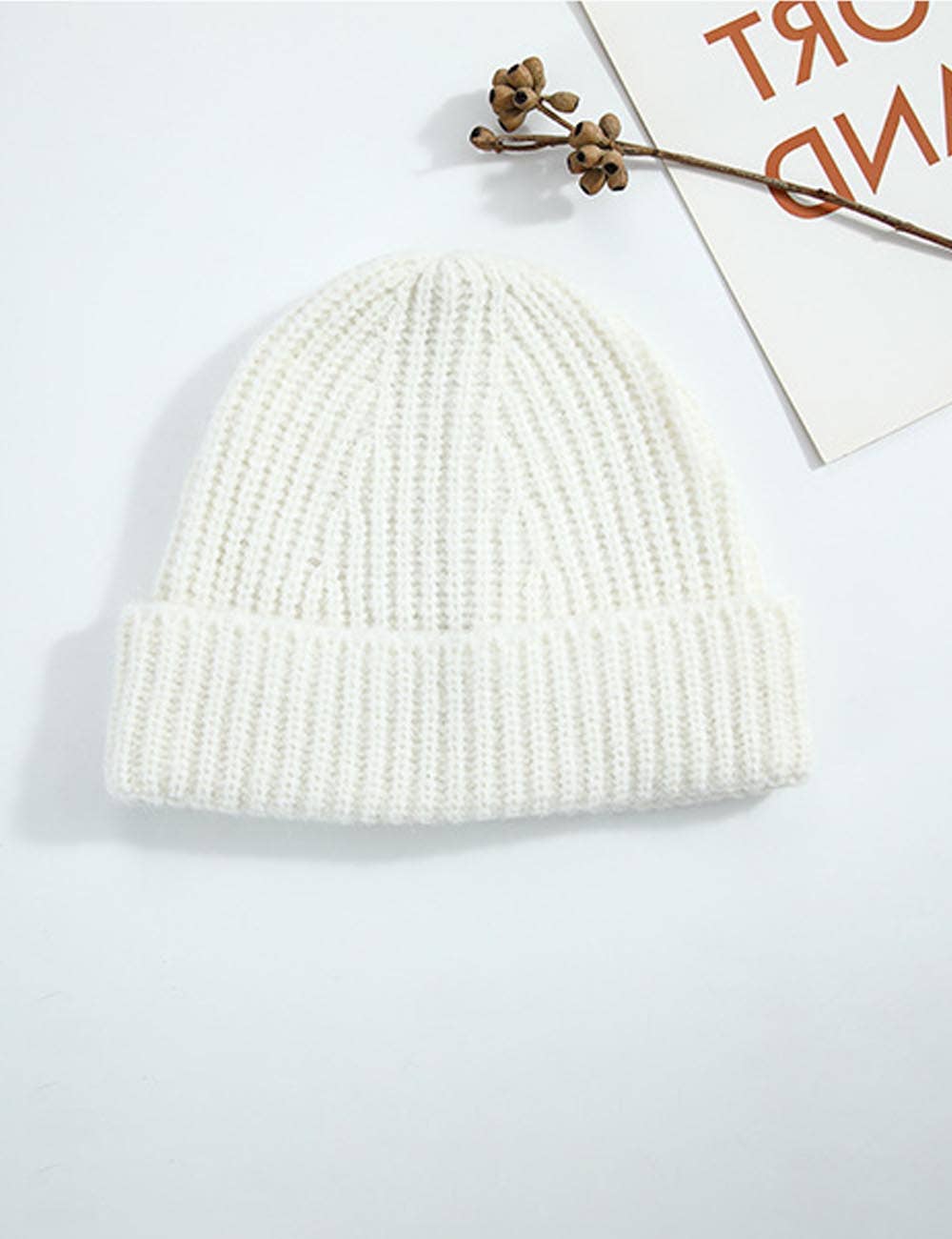 Dipped Shop - Wholesale Beanie - Women's - Simple Ribbed Solid Color Cuffed Knit Beanie DP25F64511