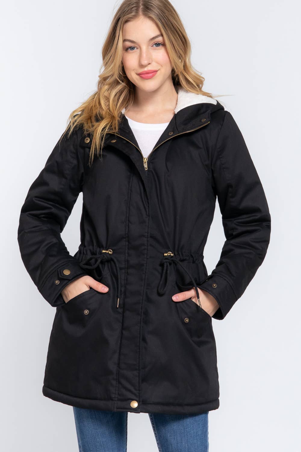 Active Basic | Active USA - Vente Veste – femme - Veste utilitaire à capuche en peluche doublée polaire21