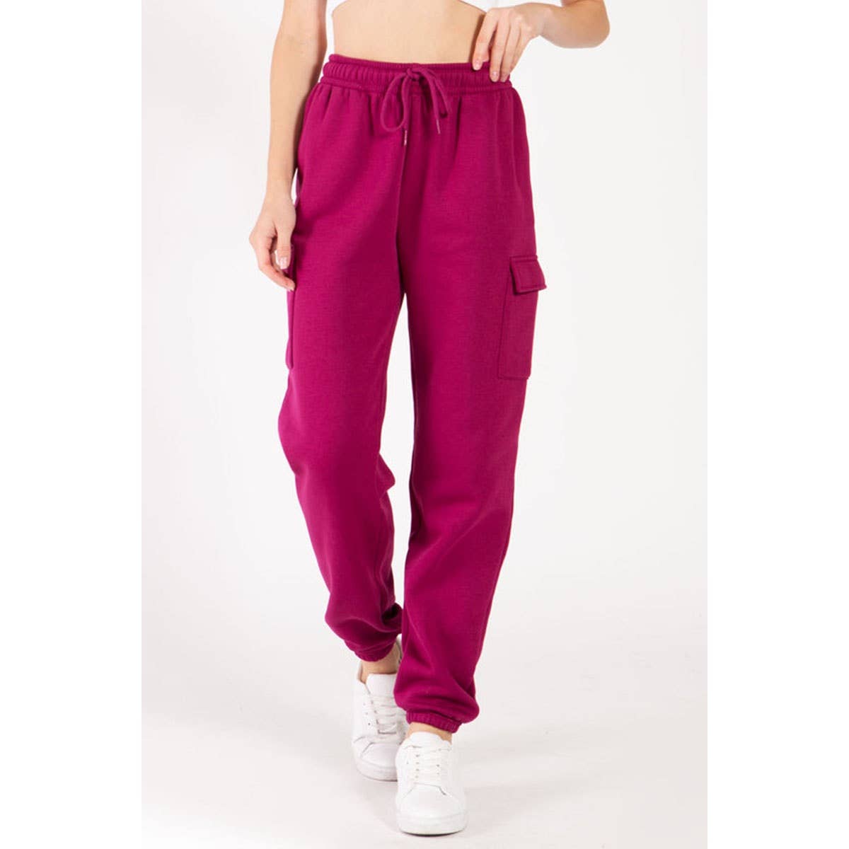 Timeless - Wholesale Athletic Sweatpants/Joggers - Women's - Cargo Fleece Relaxed Sweatpants13