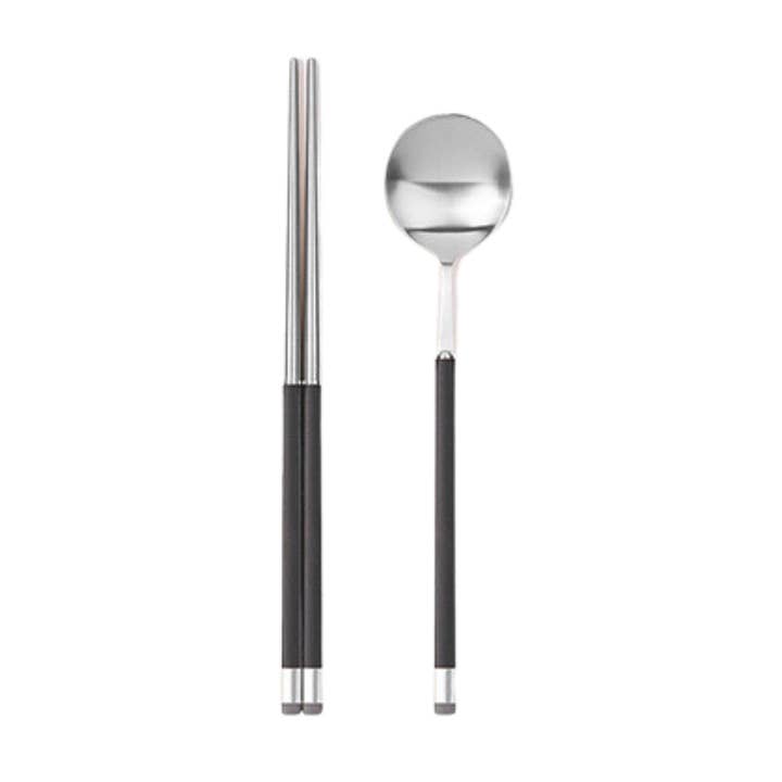 Kara Satin Dinner Spoon & Chopstick Set for wholesale by Korea Table