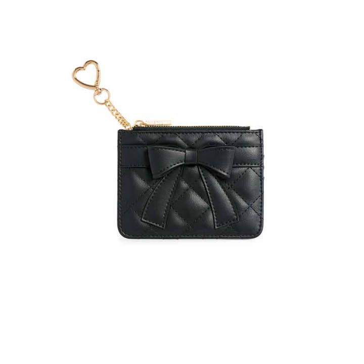 QUILTED BOW CARD CASE for wholesale by Shiraleah