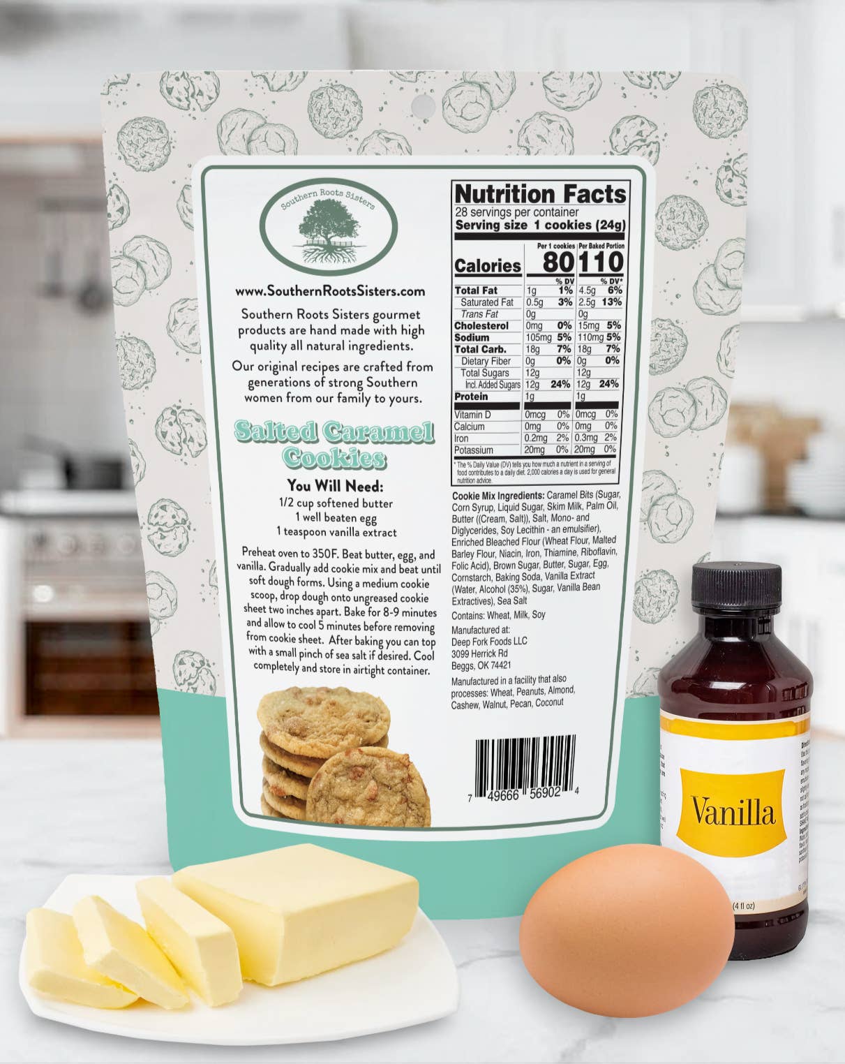 Southern Roots Sisters - Wholesale Cookie Mix - Salted Caramel Cookie Mix2