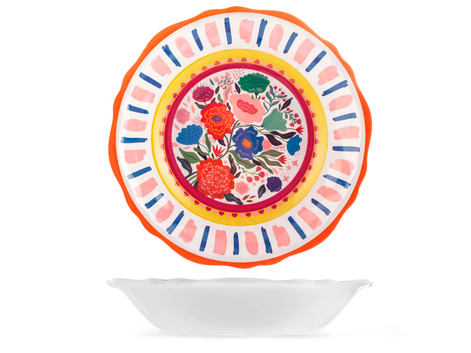 H&H - Wholesale Salad Plate - Gipsy Melamine Salad Bowl 34.5 cm0