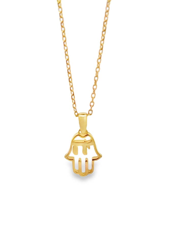 Hamsa Chai Necklace for wholesale by Shop Alexandra Madison