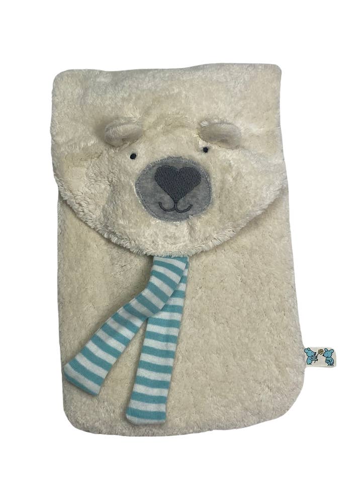 Organic eco children's hot water bottle “Eisbär” /WFEB-900 for wholesale by Pat & Patty
