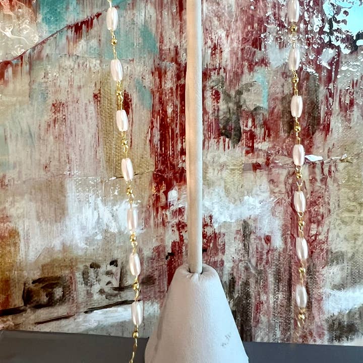 Grace Designs - Wholesale Dangle Earrings - Pearl Chain Dusters0