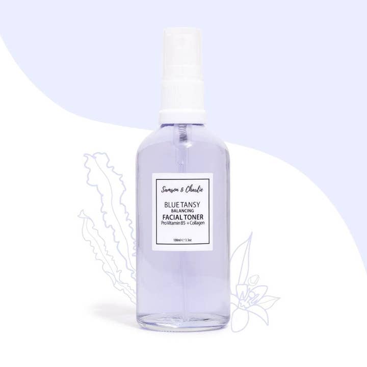 Samson & Charlie Skincare - Wholesale Facial Toner - Blue Tansy B5 + Collagen Balancing Facial Toner