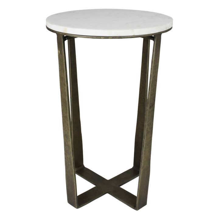 HomArt - Wholesale Side Table - Shelton Side Tables, Brass & Marble - Set of 23