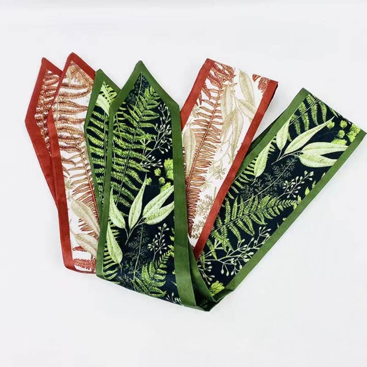 Funkyrel® Atzbranding Limited - Wholesale Scarf – Women's - Scarvii - Plant-Print Neck Scarf - Classic & Soft6