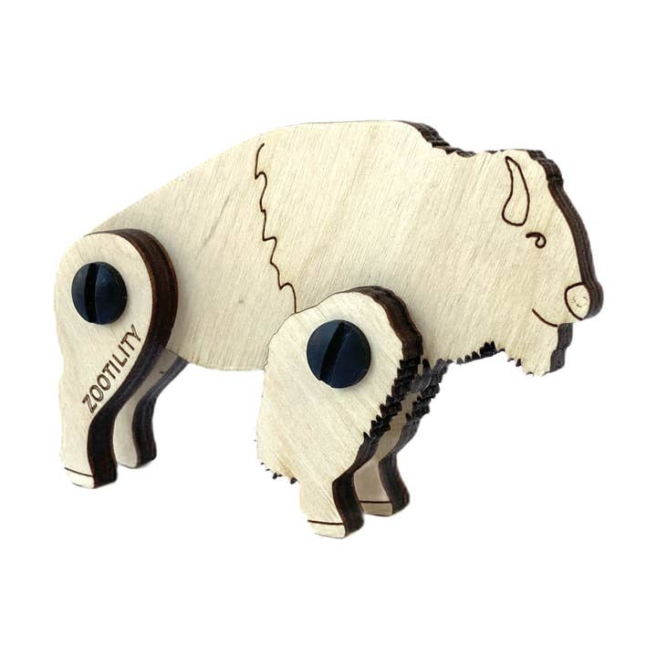 Mountain Animal TekPets - Wood DIY Puzzle STEM Toy for wholesale by Zootility