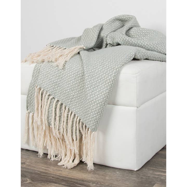 Mint Green Woven 100% Cotton Throw Blanket and other Purchase Wholesale mint green yarn. Free Returns & Net 60 Terms on Faire trending on Faire.