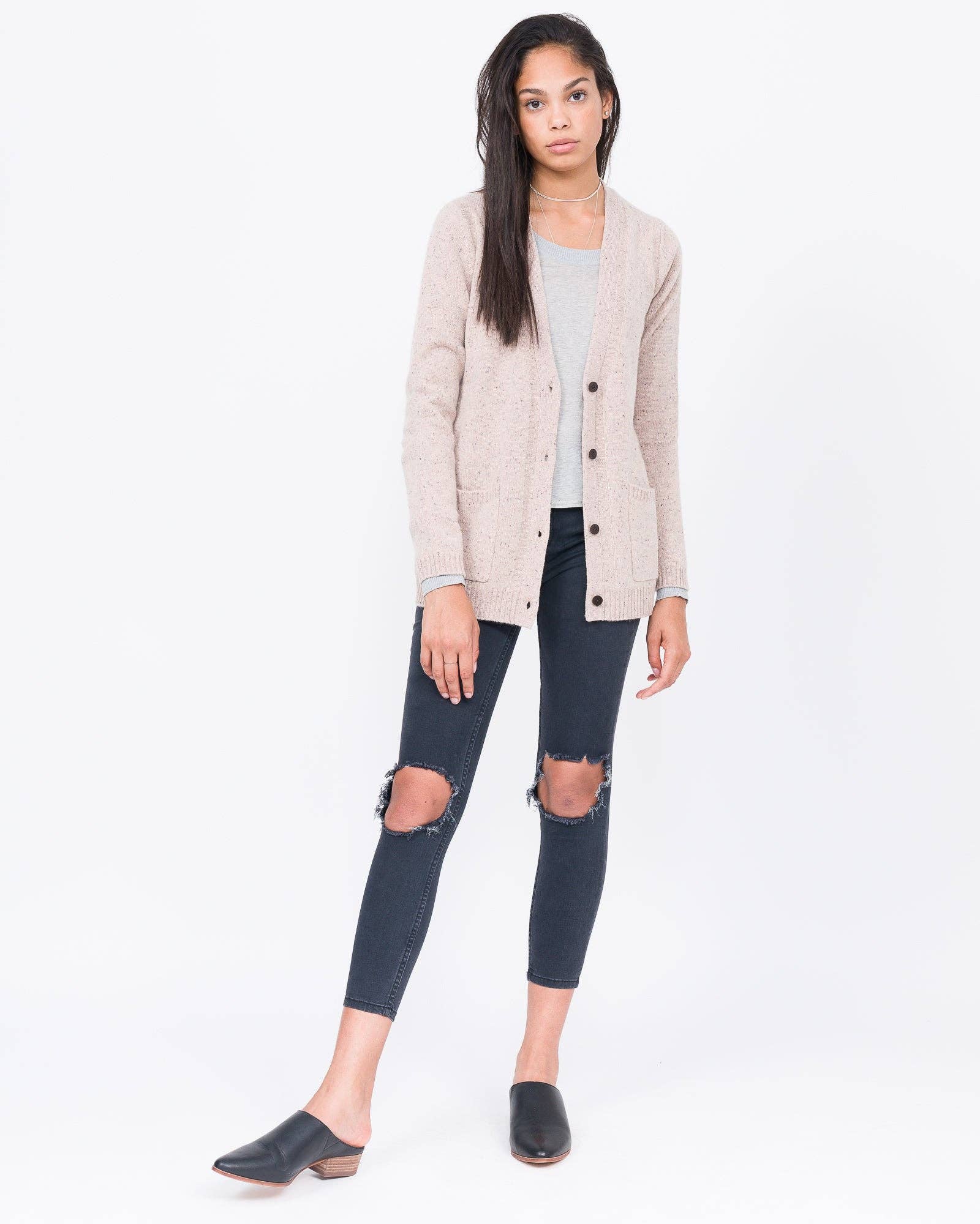 QUINN - Vente Cardigan – femme - Cardigan boyfriend en cachemire Yuna15