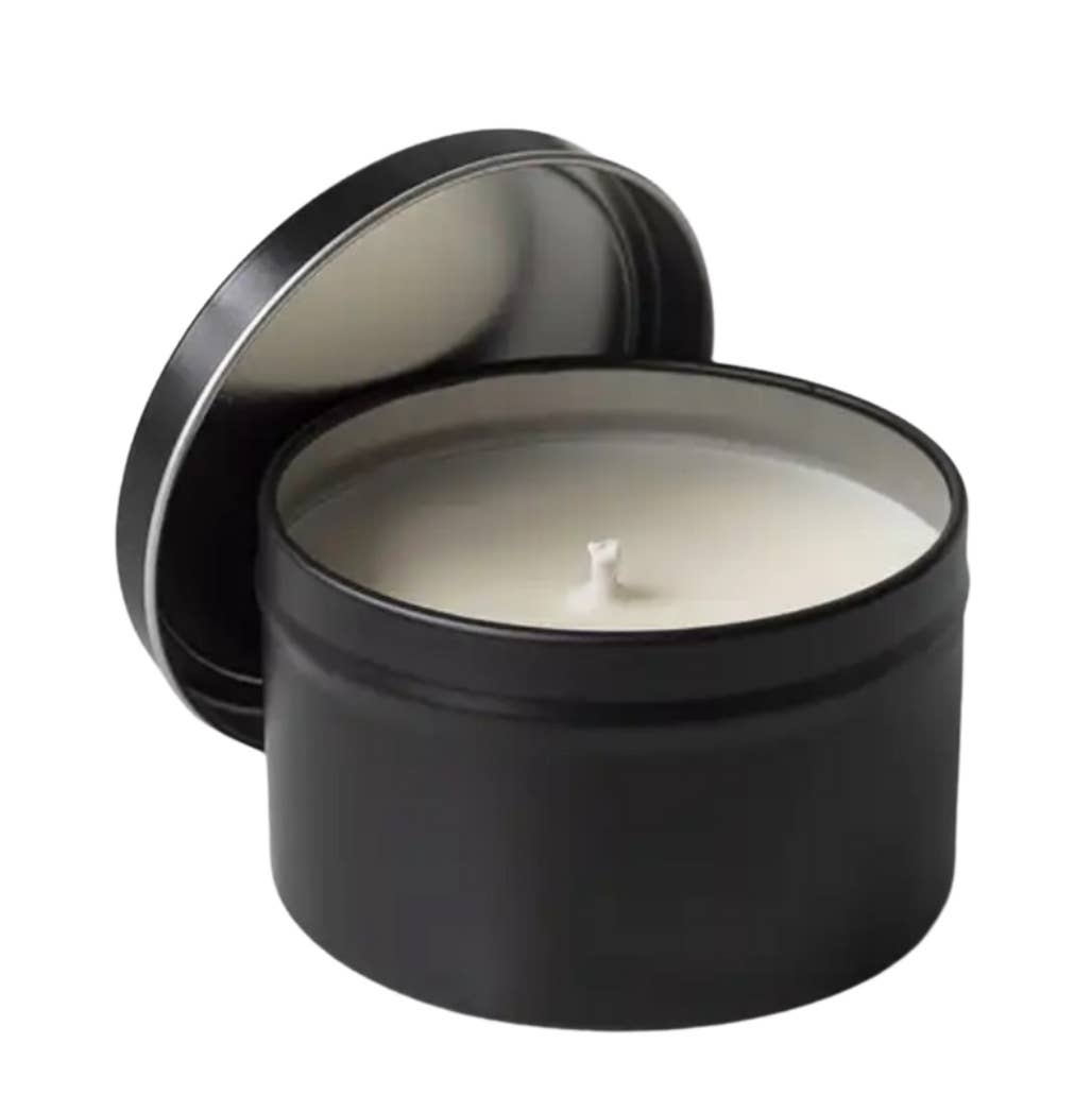 Starks candle co. – wholesale Reseljus – Tranbär Prosecco Ljusstake i Plåtburk3