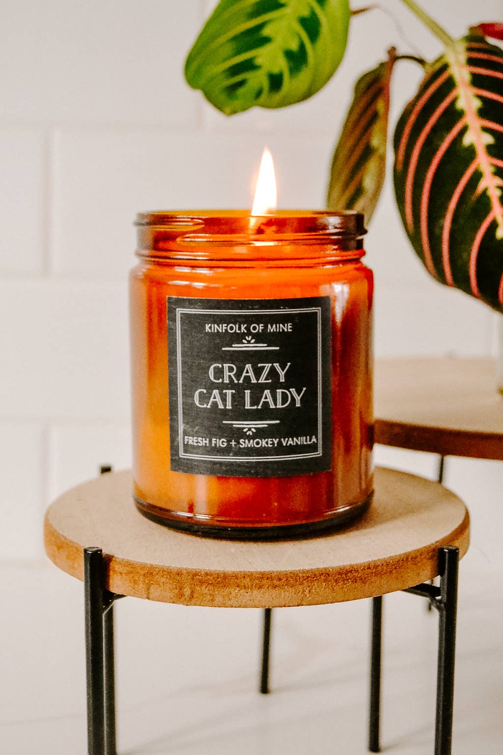 Kinfolk of Mine - Wholesale Jar/Filled Candle - Crazy Cat Lady 9oz Candle