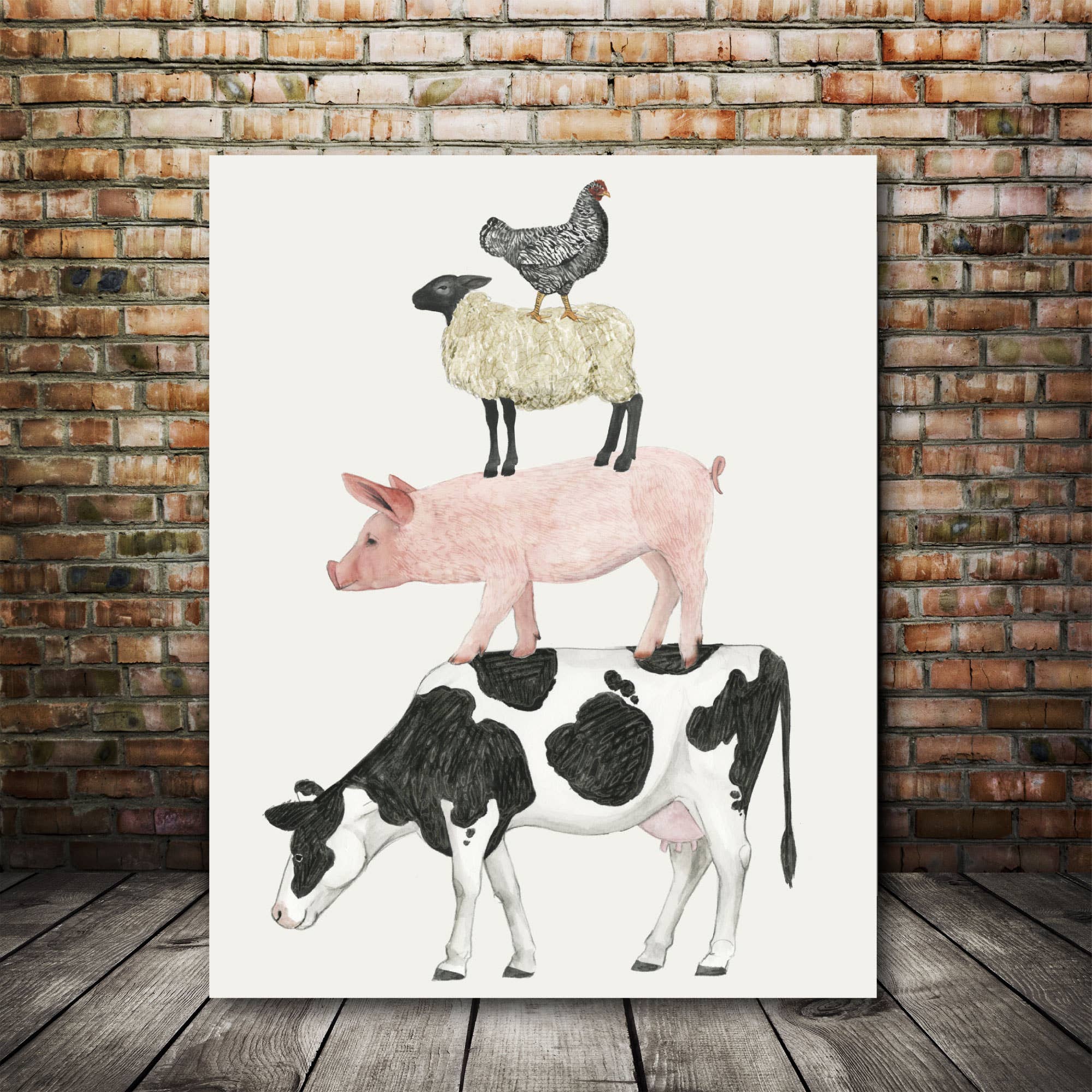 Courtside Market – wholesale Art print – Farmland Family Gallery - Wrapped Canvas Wall Art1