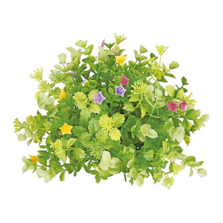 Select Artificials, Inc. - Wholesale Artificial Flowers - Mixed Euc, Boxwood, Flower, Half Dome, 9"