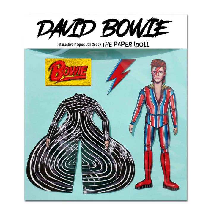 THE PAPER IDOLL - Wholesale Magnet - Articulated Magnet Doll or Set David Bowie |British rockstar