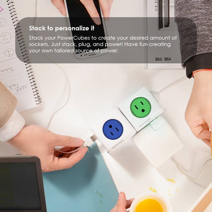 Allocacoc DesignNest – wholesale Power adapter – PowerCube Extended USB SUREG18