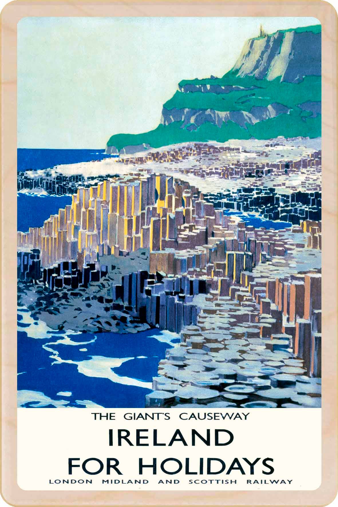 THE WOODEN POSTCARD COMPANY – wholesale Vykort – Giant's Causeway, Nordirland - Miljövänliga souvenirer0