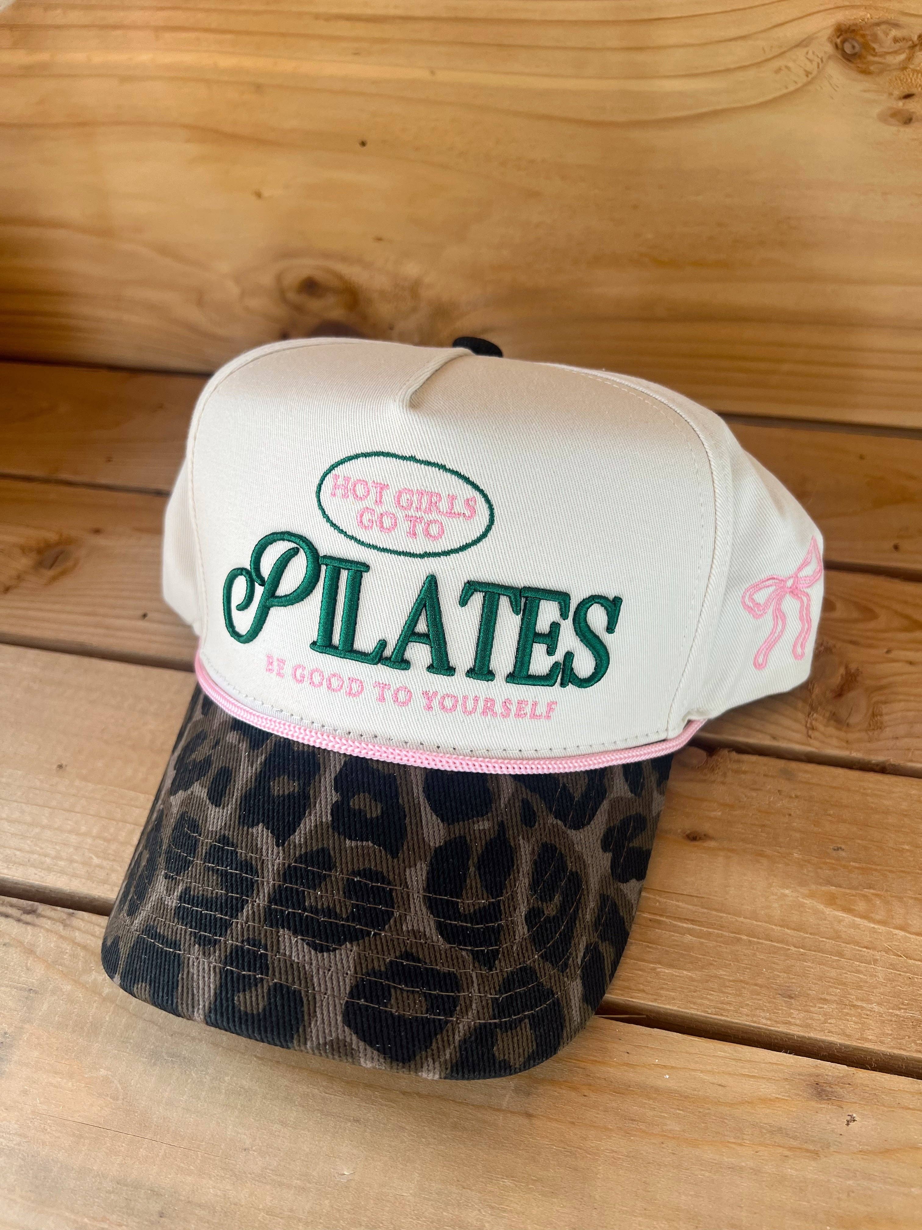 KENZKUSTOMZ - Wholesale Trucker Hat - Women's - Hot Girls go to Pilates - Leopard Vintage Hat2